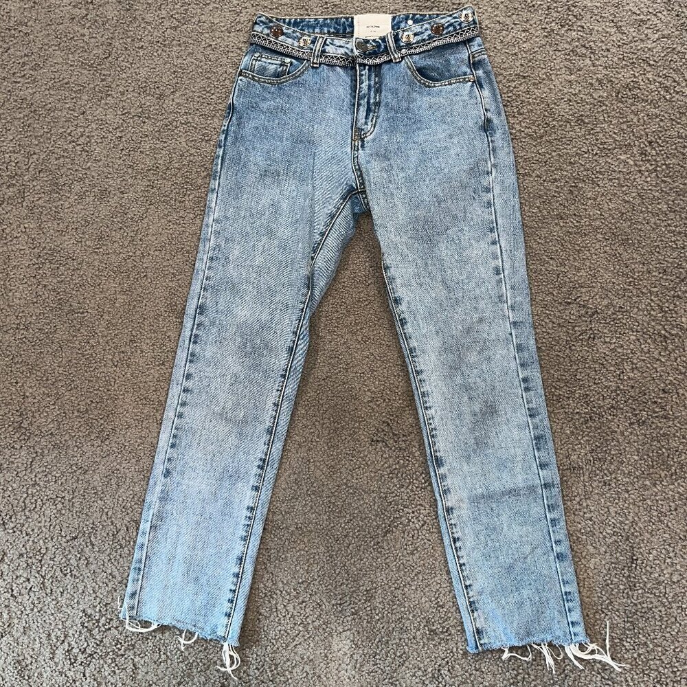 ONETEASPOON ONE TEASPOON TRUCKERS Western Concho Embellished Blue Jeans 24/26